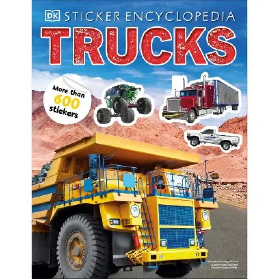 Sticker Encyclopedia Trucks - (Sticker Encyclopedias) by  DK (Paperback) image {1}