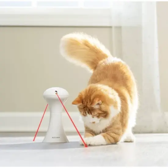 Premier Pet Automatic Multi-Laser Cat Toy - White image {2}