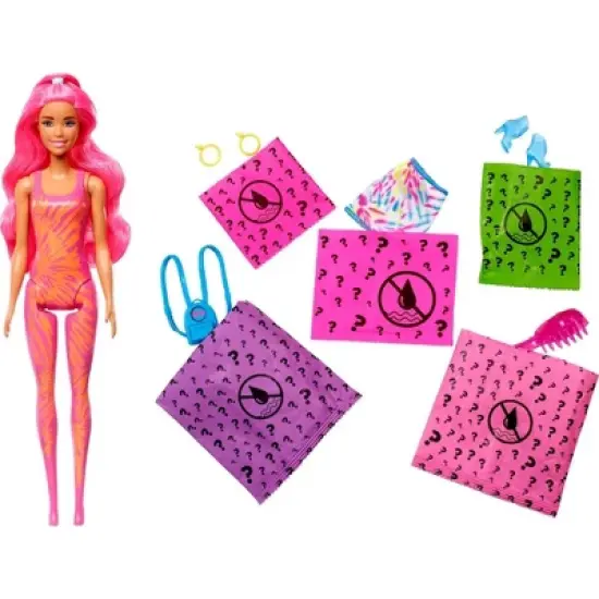 Barbie Color Reveal Neon Tie-Dye Doll image {4}