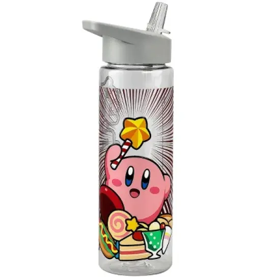 Kirby Main Character Design 2-Pack Lunch Bag and 24 Oz. Plastic Water Bottle Set image {5}