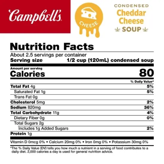 Campbell's Condensed Cheddar Cheese Soup - 10.5oz image {7}