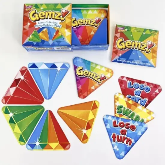 TREND Gemz! Three Corner Card Game, Pack of 3 image {2}