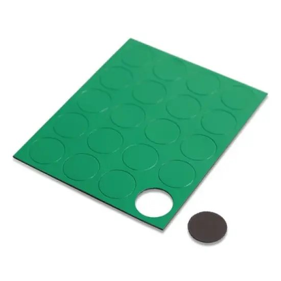 U Brands Heavy-Duty Board Magnets, Circles, Green, 0.75" Diameter, 20/Pack image {5}