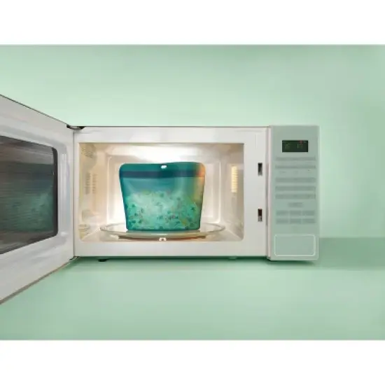 Tupperware 4pc Ultimate Silicone Bag Set: Reusable Food Storage, Dishwasher-Safe, Multicolored image {12}