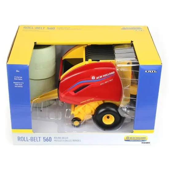 ERTL 1/16 New Holland Roll-Belt 560 Round Baler with Bales 13986 image {5}