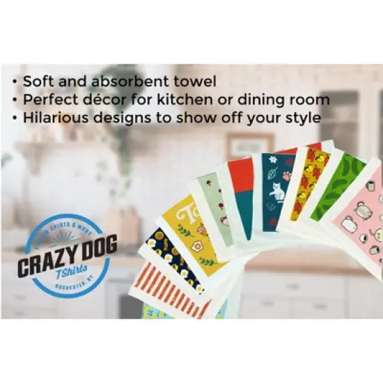 Zombies Eat Brains Dont Worry Youre Safe Funny Undead Tea Towel - Crazy Dog Tea Towel For Halloween Season Zombies Eat image {6}