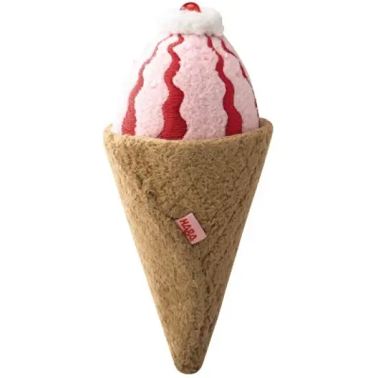 HABA Biofino Ice Cream Venezia - 2 Pretend Play Plush Cones with Reversible Scoops (4 Flavor Combos) image {5}
