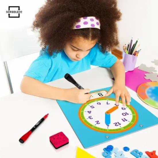 SCRIBBLEDO Clock Practice Dry Erase Board w 2 markers image {5}