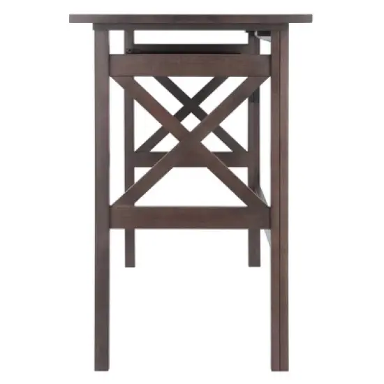 Xander Foldable Desk Oyster Gray - Winsome image {5}