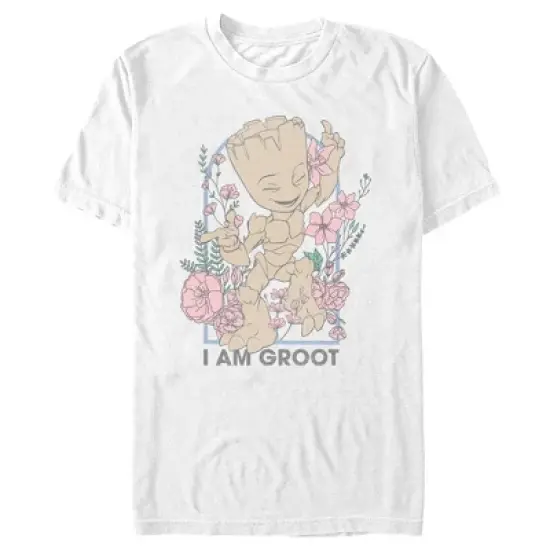 Men's Guardians of the Galaxy Floral I Am Groot T-Shirt image {4}
