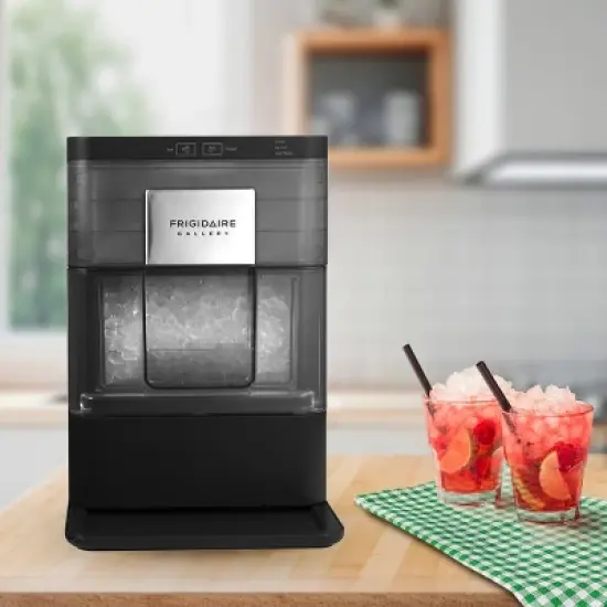 Frigidaire Nugget Ice Maker - Black: Countertop Ice Machine, 44 lbs Daily Production, 3 lbs Storage, Includes Scoop image {7}