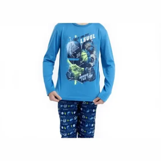 Sleep On It Boys My Level Brushed Jersey 2-Piece Pajama Sleep Set image {7}