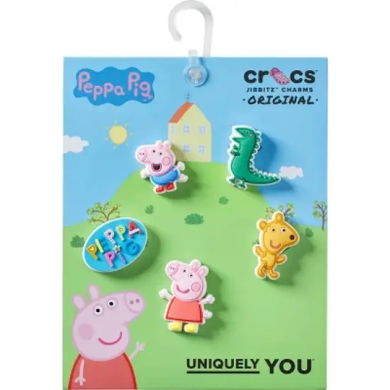 Crocs Jibbitz Peppa Pig Character Shoe Charms 5-Pack image {3}