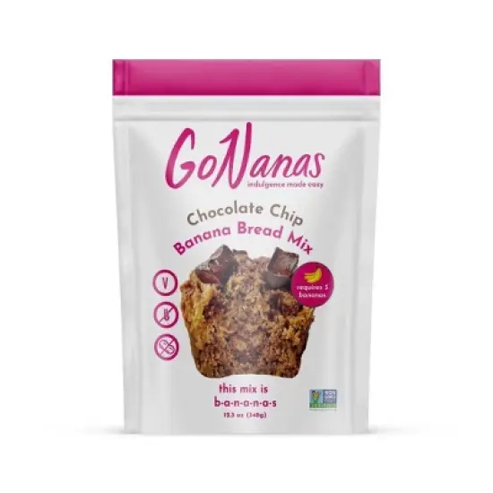 GoNanas Chocolate Chip Banana Bread Mix - 12.3oz image {9}