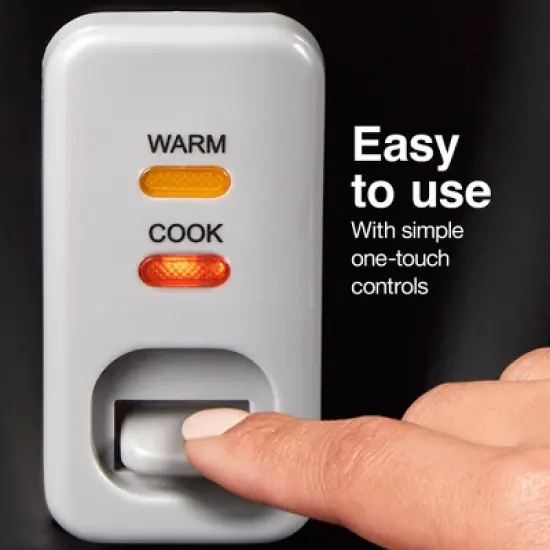 Proctor Silex 16 Cup Rice Cooker & Steamer - 37527: 500W, Stay-Cool Handles, Removable Bowl, Dishwasher-Safe Parts image {2}