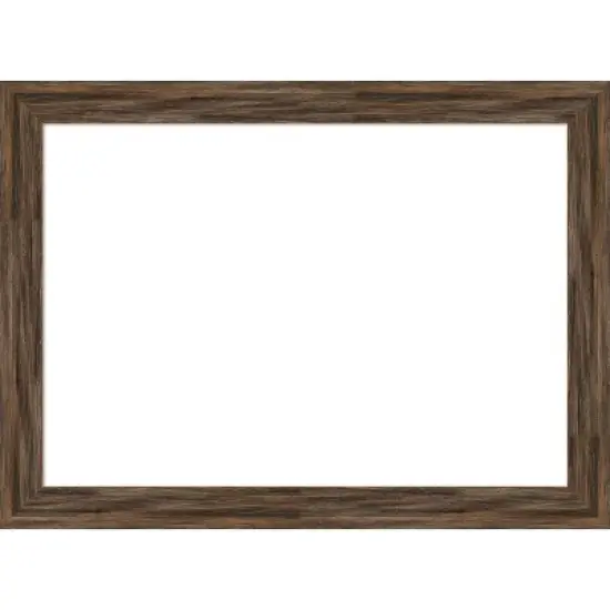 Amanti Art Regis Barnwood Mocha Narrow Framed Dry Erase Magnetic Board image {10}