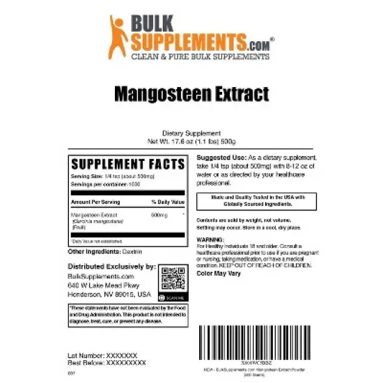 BulkSupplements Mangosteen Extract Powder image {5}