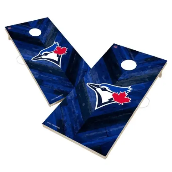MLB Toronto Blue Jays 2'x4' Solid Wood Cornhole Board image {1}