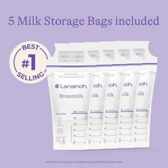 Lansinoh Breast Milk Bags Storage Container image {6}