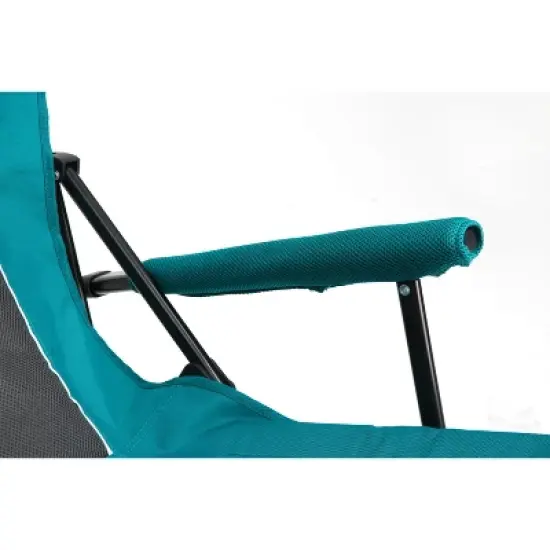 High Back Heavy Duty Lawn Chair Support 250LBS, Portable Collapsible Chair with Cup Holder image {5}