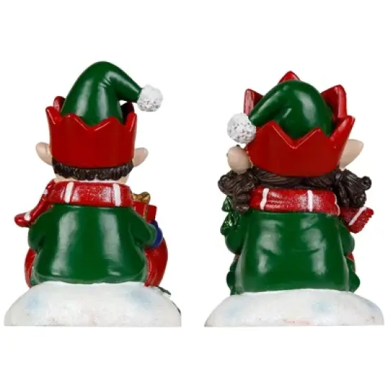 Northlight Festive Elves Christmas Stocking Holders - 5" - Set of 2 image {5}