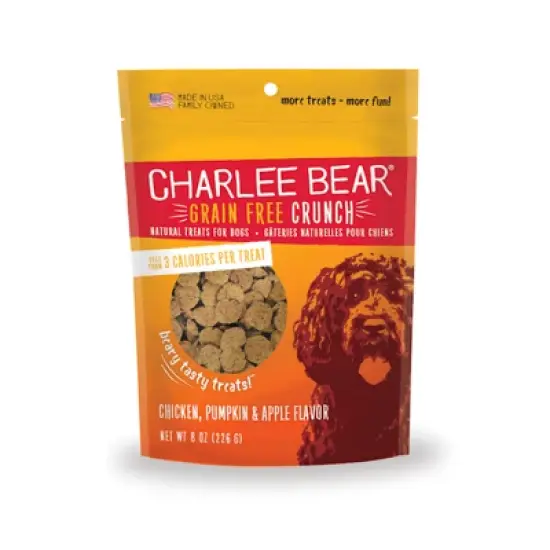 Charlee Bear Grain-Free Crunch Training Dog Treats Variety 3 Pack - 8 oz image {5}