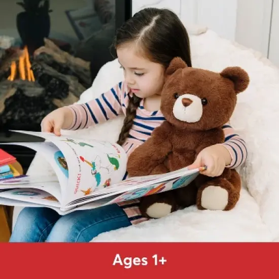 GUND Finley Teddy Bear, Premium Stuffed Animal for Ages 1 and Up, Chocolate Brown, 13&rdquo; image {1}