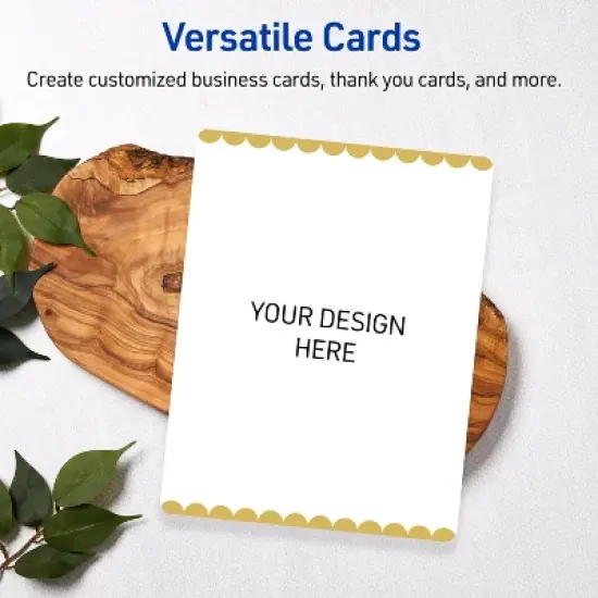 Avery 4.25" x 5.5" Cards, Gold Edge Dots, 20 ct image {5}