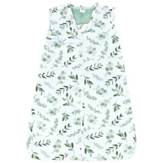 Hudson Baby Plush Faux Fur Sleeping Bag, Wearable Blanket, Eucalyptus image {2}