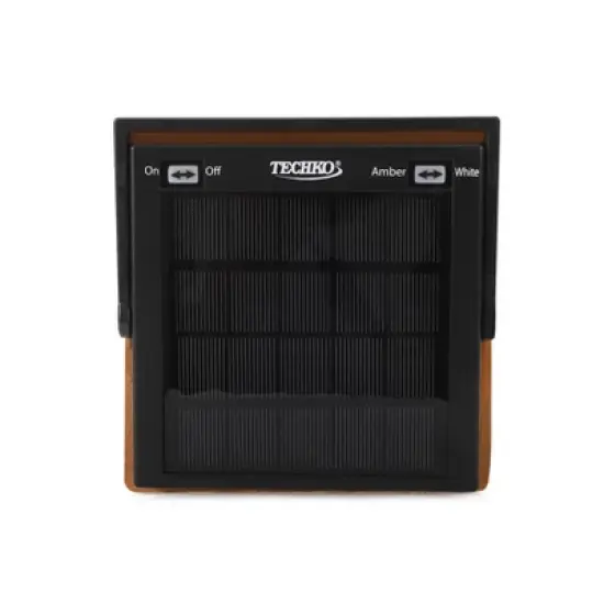 Techko Maid LED Solar 10.8" Portable Buddha Cut Out Decorative Outdoor Lantern Clear image {3}