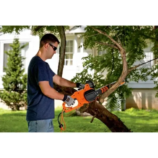 Black & Decker BECS600 8 Amp 14 in. Corded Chainsaw image {3}