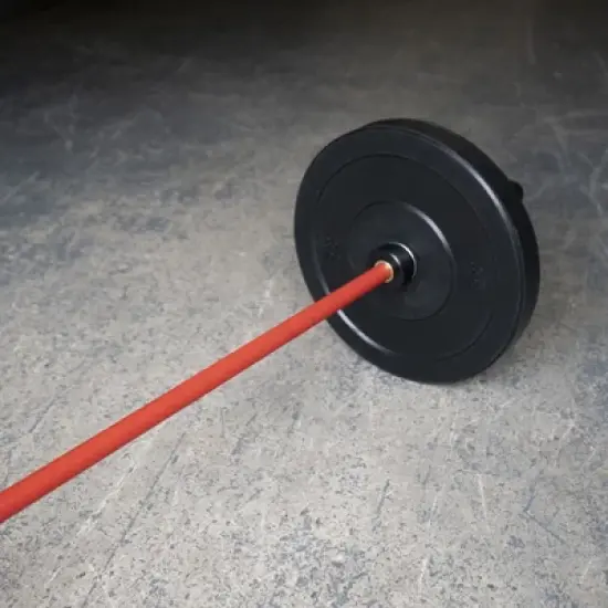 Tribe WOD Olympus Barbell Bar & Weight Bar, Bend-proof for Men and Women, Habanero Red Men image {3}