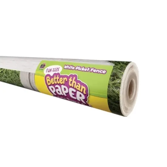 Teacher Created Resources&reg; Fun Size Better Than Paper&reg; Bulletin Board Roll, 18" x 12', White Picket Fence image {3}