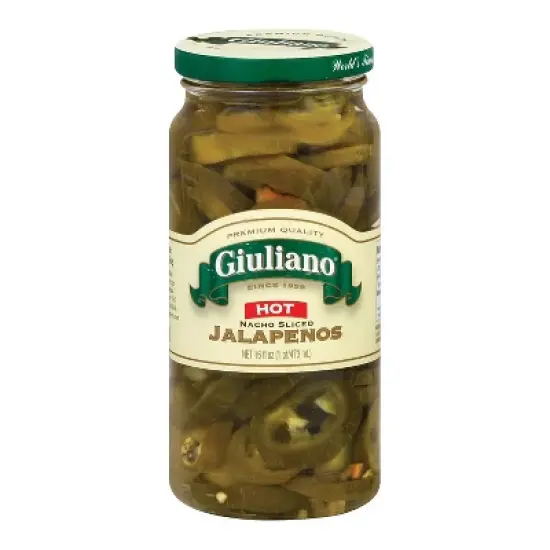 Giuliano Hot Nacho Sliced Jalapenos- 6 pack, 16 oz image {1}