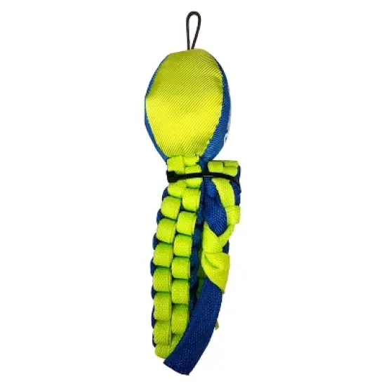 NERF Vortex Chain Braid Head Dog Toy - Blue/Yellow - L image {4}