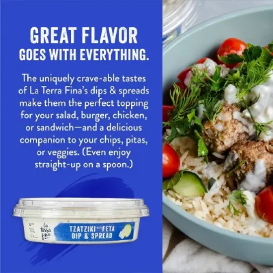 La Terra Fina Tzatziki with Feta Dip - 10oz image {1}