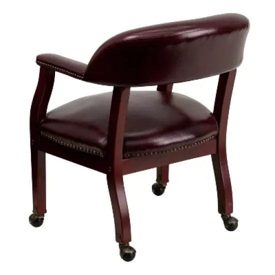 Emma and Oliver Conference Chair with Accent Nail Trim  and Casters image {6}