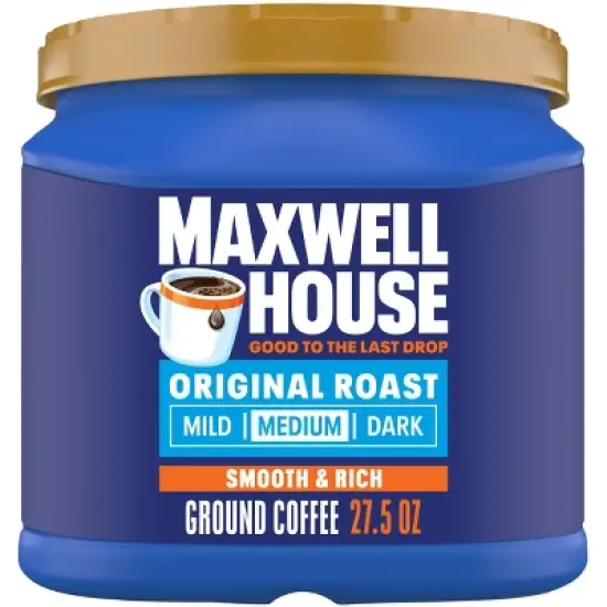 Maxwell House Original Medium Roast Ground Coffee - 27.5oz image {9}