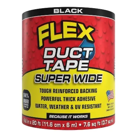 Flex Tape 4.5 In. x 20 Ft. Black Duct Tape image {2}
