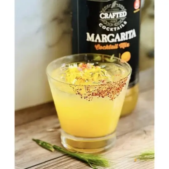 Crafted Cocktails Margarita Mix: 2 Pack:&nbsp; 60 Calories Per Serving, All Natural Lime Juice and Organic Agave: Makes 8 Cocktails Per Bottle image {3}