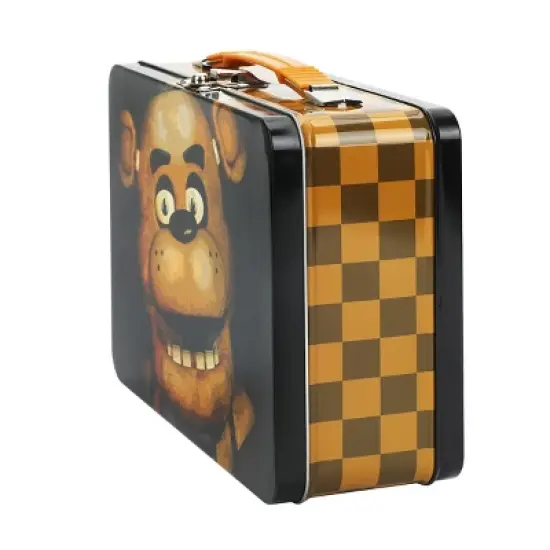 Five Nights At Freddy's Freddy Fazbear Black Tin Tote image {1}