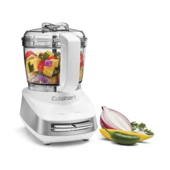 Cuisinart Core Custom 4-Cup Mini Chopper - White - MCH-4: Small Food Processor, 2-Speed, Stainless Steel Blades, BPA-Free image {1}
