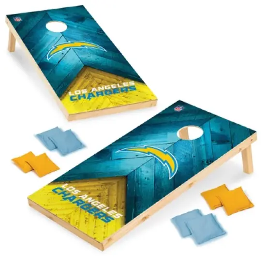 NFL Los Angeles Chargers 2'x4' Wood Cornhole Set image {7}
