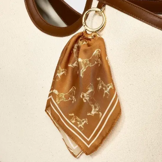 Horse Pattern Scarf Bag Charm - A New Day&trade; image {1}