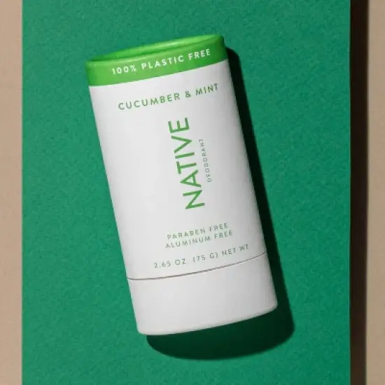 Native Plastic Free Cucumber and Mint Deodorant - 2.65oz image {2}