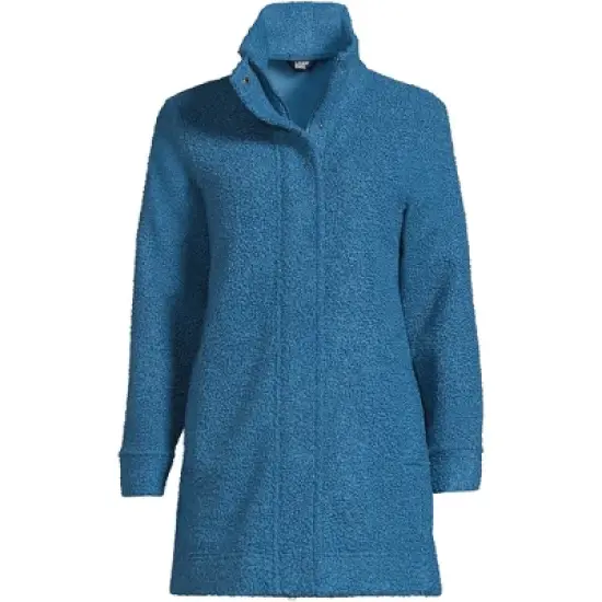 Lands' End Women's Boucle Fleece Coat image {6}