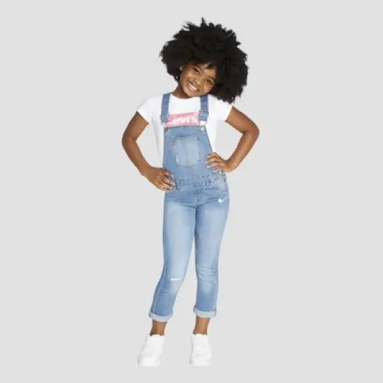 Levi's&reg; Girls' Overalls - Blue image {2}