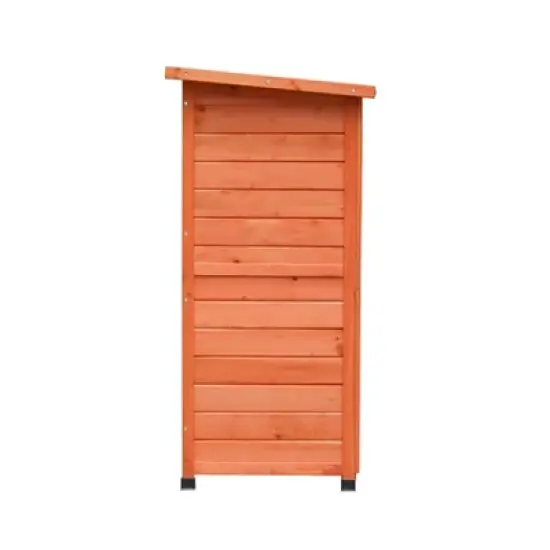 ORRD 2-Story Rabbit Hutch Outdoor & Indoor with Run, 41" Bunny Cage with 2 No-Leak Trays, Waterproof Roof for Small Animals image {2}