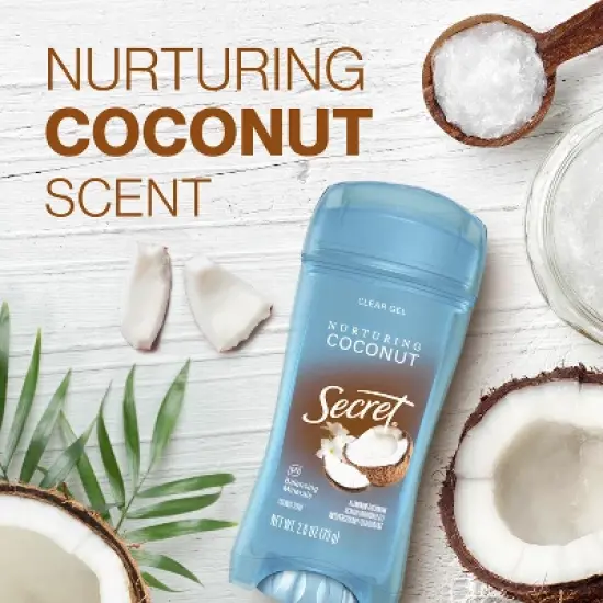 Secret Fresh Clear Gel Antiperspirant & Deodorant - Coconut Scent - 2.6oz image {4}