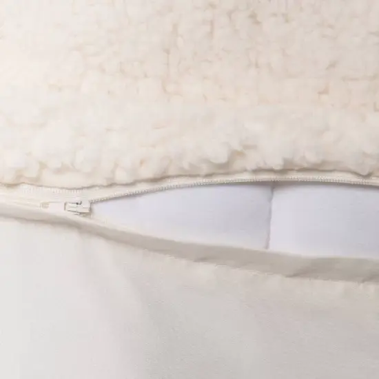 50"x70" Sherpa Weighted Blanket with Removable Cover - Room Essentials&trade; image {2}